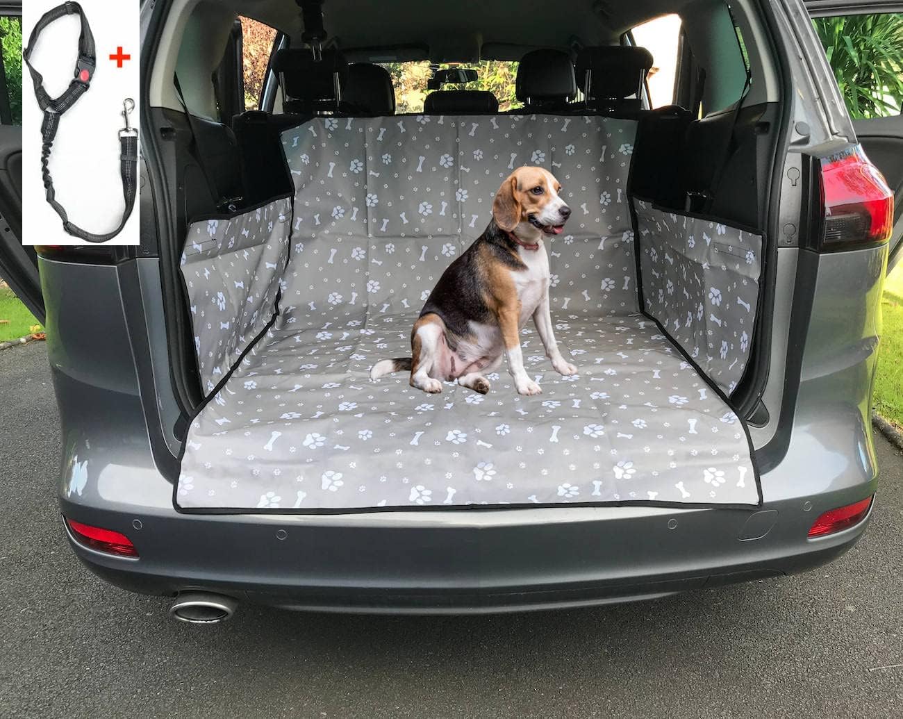 GoBuyer Waterproof Car Boot Liner Protector Covers for Dogs with Side Protection