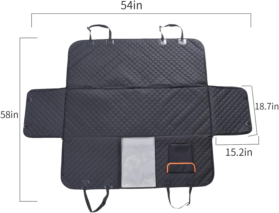 GoBuyer Dog Car Seat Cover Protector Liner Hammock for Car Boot and Back/Rear Seat Accessories - Universal, Heavy-Duty & Non-slip