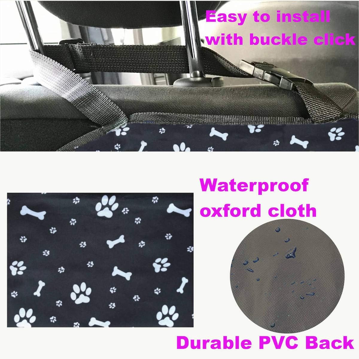 GoBuyer Waterproof Car Boot Liner Protector Covers for Dogs with Side Protection