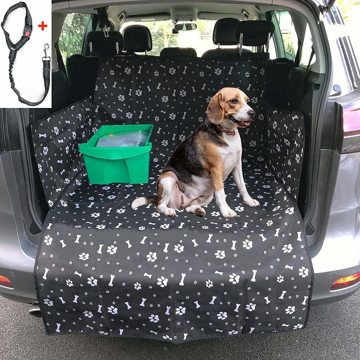 GoBuyer Waterproof Car Boot Liner Protector Covers for Dogs with Side Protection