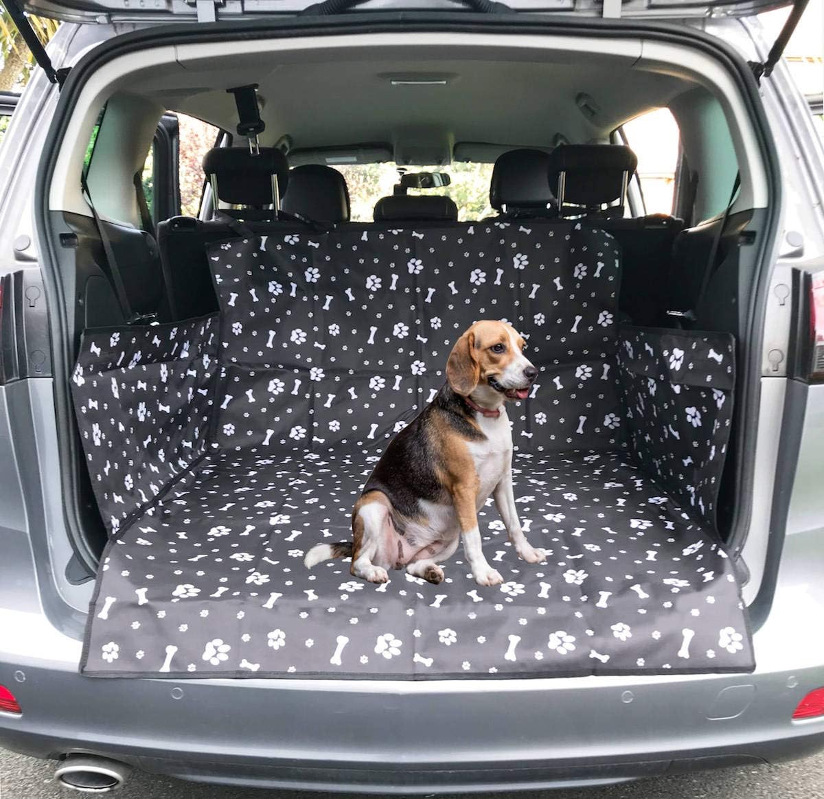 GoBuyer Waterproof Car Boot Liner Protector Covers for Dogs with Side Protection