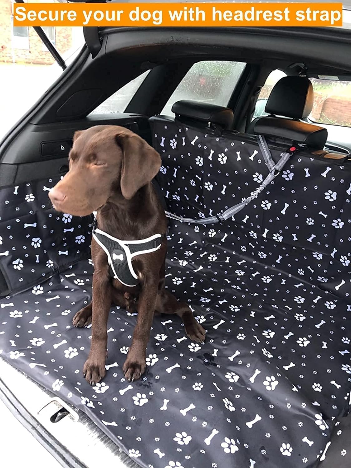 GoBuyer Waterproof Car Boot Liner Protector Covers for Dogs with Side Protection