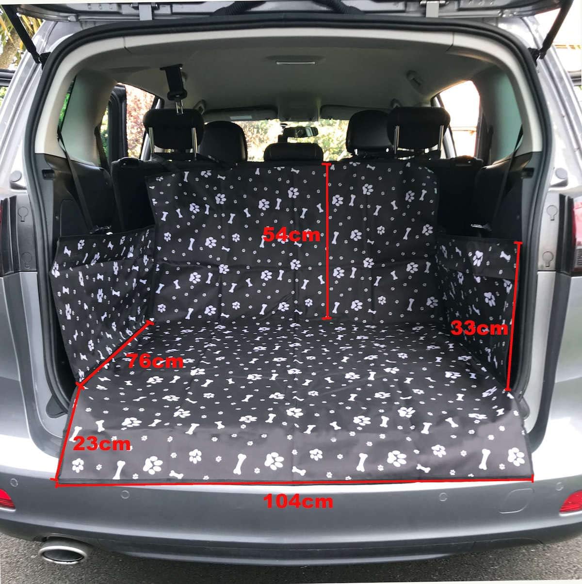 GoBuyer Waterproof Car Boot Liner Protector Covers for Dogs with Side Protection