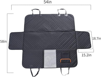 GoBuyer Dog Car Seat Cover Protector Liner Hammock for Car Boot and Back/Rear Seat Accessories - Universal, Heavy-Duty & Non-slip