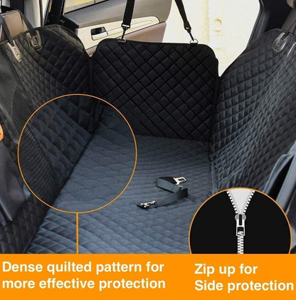 GoBuyer Dog Car Seat Cover Protector Liner Hammock for Car Boot and Back/Rear Seat Accessories - Universal, Heavy-Duty & Non-slip