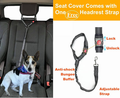 GoBuyer Dog Car Seat Cover Protector Liner Hammock for Car Boot and Back/Rear Seat Accessories - Universal, Heavy-Duty & Non-slip