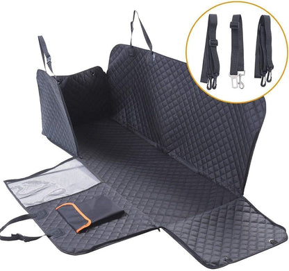 GoBuyer Dog Car Seat Cover Protector Liner Hammock for Car Boot and Back/Rear Seat Accessories - Universal, Heavy-Duty & Non-slip