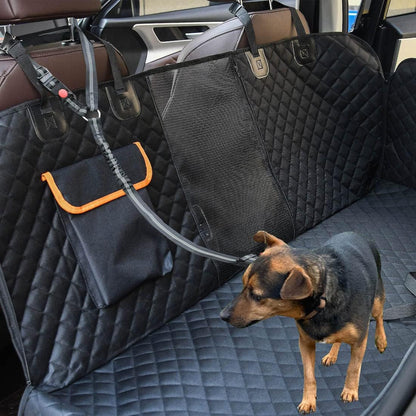 GoBuyer Dog Car Headrest Seat Belt 2 Pack for Pet Dogs Safety Harness Travel Accessories in UK, with Adjustable Heavy Duty Nylon and Anti Shock Elastic Bungee Buffer